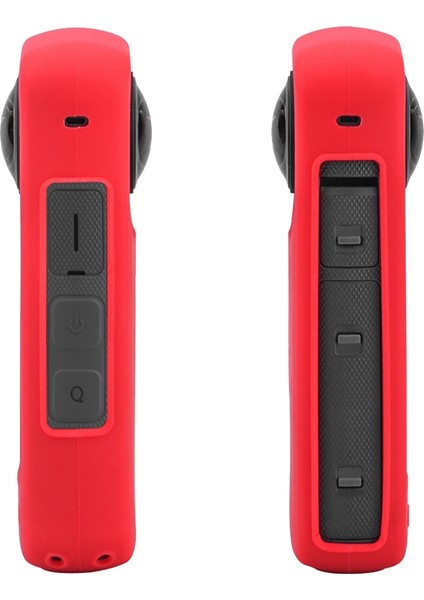 Insta 360 One X3 Kamera Için Vücut Silikon Kılıf Kapak Koruyucu Anti-Scratch Silikon Kılıf Kırmızı (Yurt Dışından)