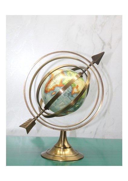 Pirinç Dünya Küre Model 2