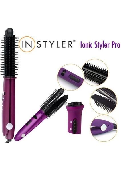Ionic Styler - Iyonik Şekillendirici Saç Kıvrımlaştırıcı ve Düzleştirici Tarak