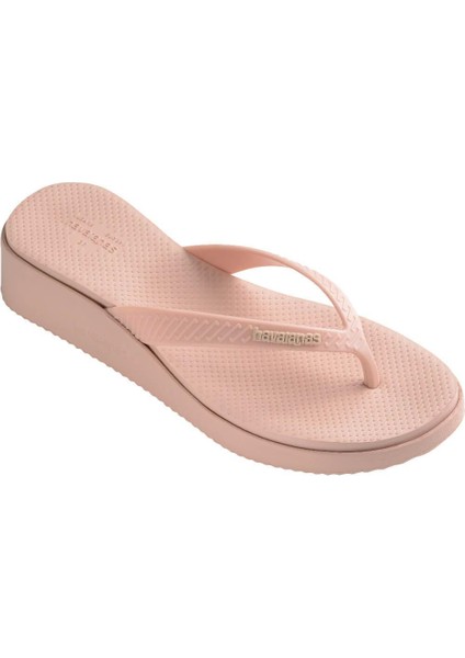 High Platform Kadın Terlik - Pembe