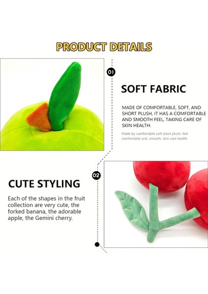 Cuddliverse Ahududu Elma Meyve Peluş Bebek (Yurt Dışından) fiyatları