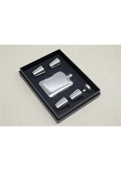 4 Shot Bardaklı Matara Seti ALK3907 - MCT8716-4052