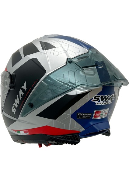 Sw 865 Evoque White Black Red Kask