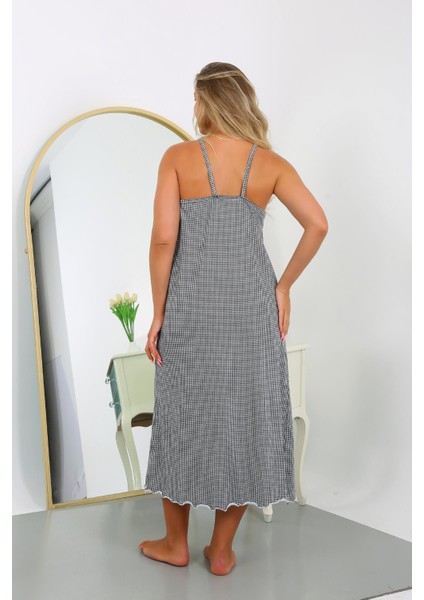 Akbeniz Kadın Büyük Beden Ip Askılı Pamuk Uzun Gecelik 12108HBCV00008E1B57 fırsatları