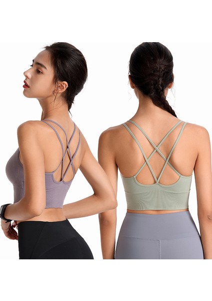 Artı Boyutlu Çelik Kablosuz Ince Kayışlı Güzel Sırt Yoga Spor Iç (Yurt Dışından) indirimleri