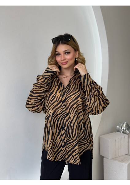 Zebra Desen Gömlek