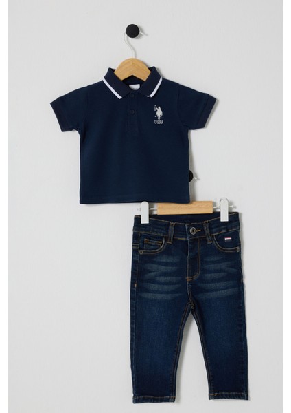 U.s Polo Assn Erkek Bebek 2li Pike T-Shırt Takım Lacivert