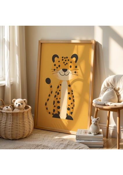 Sevimli Marsupilami Çocuk Odası ve Bebek Odası Ahşap Çerçeveli Duvar Tablosu fiyatları