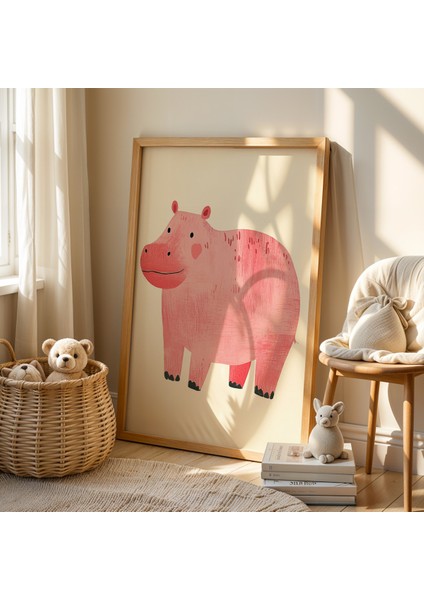 Minimalist Çocuk Odası ve Bebek Odası Ahşap Çerçeveli Duvar Tablosu fiyatları