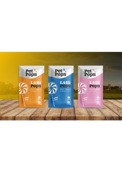 Kedi ve Köpekler İçin Ödül Maması - Lolipop / 15 Li Kutu ( 3 Model * 5 adet ) fırsatları
