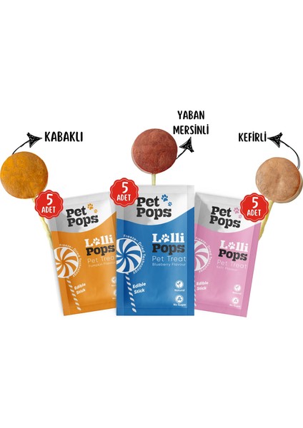 Kedi ve Köpekler İçin Ödül Maması - Lolipop / 15 Li Kutu ( 3 Model * 5 adet ) fiyatları
