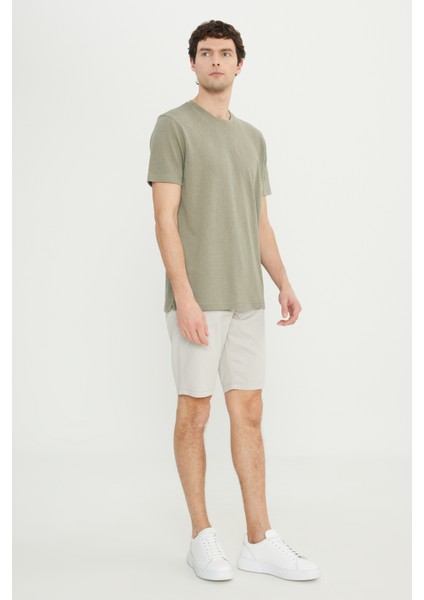 Pamuklu Slim Fit Dar Kesim Bisiklet Yaka Tişört fiyatları