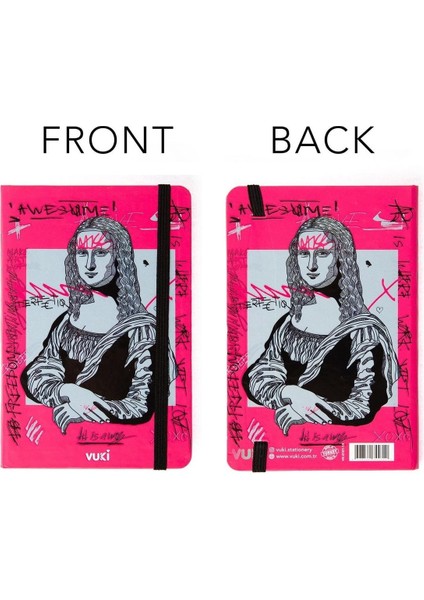 Desenli Sert Kapak Lastikli Defter A6 indirimleri