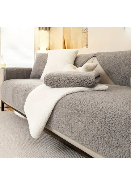 Teddy Kıvırck Peluş Üç Kişilik Koltuk Örtüsü Oturma Alanı Sadece ( 1ADET ) Ölçüm 75 x 190 cm