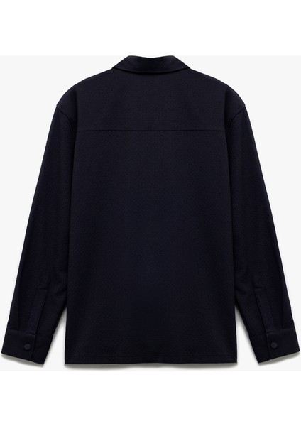 Çıtçıt Düğme Detaylı Cepli Regular Fit Viskon Karışımlı Uzun Kollu Gömlek fırsatları