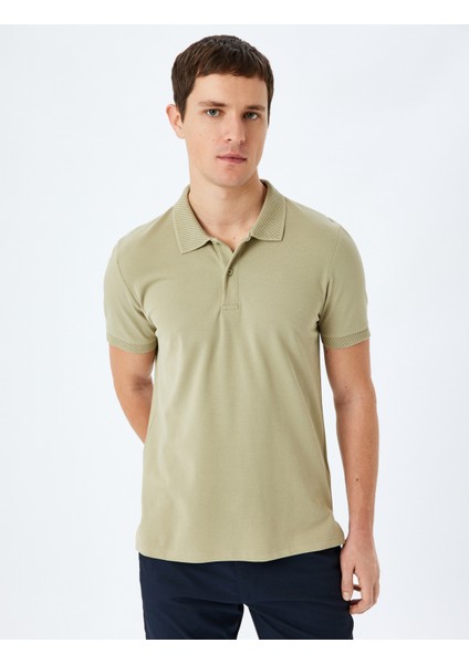 Slim Fit Kısa Kollu Pamuklu Polo Yaka Tişört modelleri