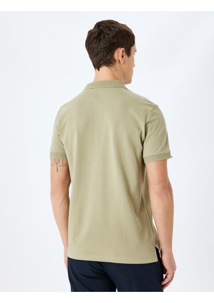 Slim Fit Kısa Kollu Pamuklu Polo Yaka Tişört fırsatları