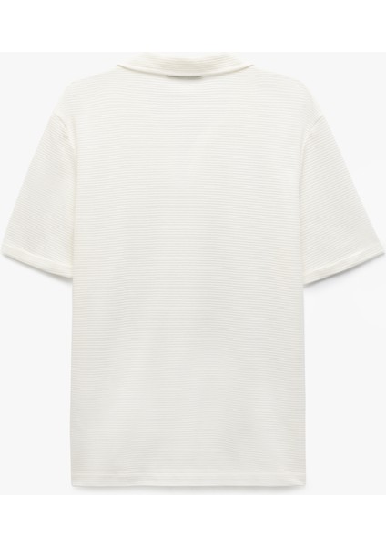 Pamuklu Regular Fit Dokulu Kısa Kollu V Yaka Polo Tişört fiyatları