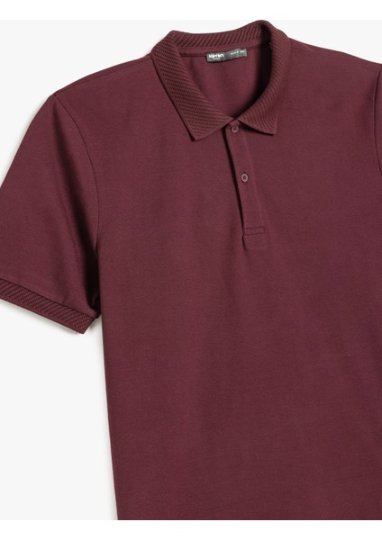Slim Fit Kısa Kollu Pamuklu Polo Yaka Tişört modelleri