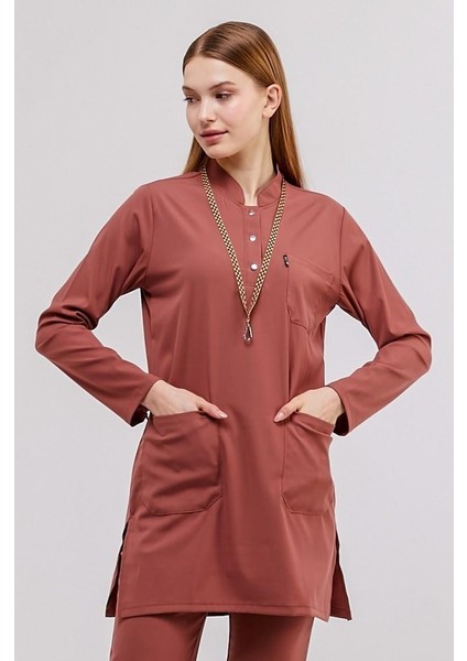 Happiness Modest - Likralı Doktor Hemşire Tesettür Tek Üst Forma, Bisküvi fiyatları