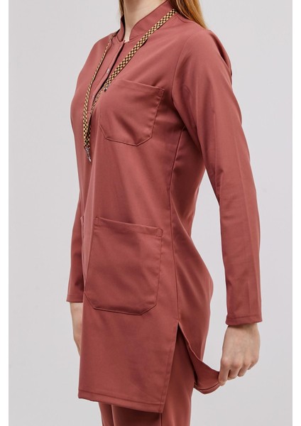 Happiness Modest - Likralı Doktor Hemşire Tesettür Tek Üst Forma, Bisküvi modelleri