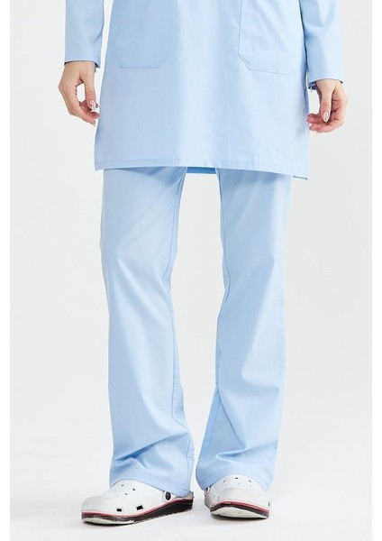 Ultralycra Modest - Likralı Doktor Hemşire Tesettür Tek Alt Forma, Buz Mavi fiyatları