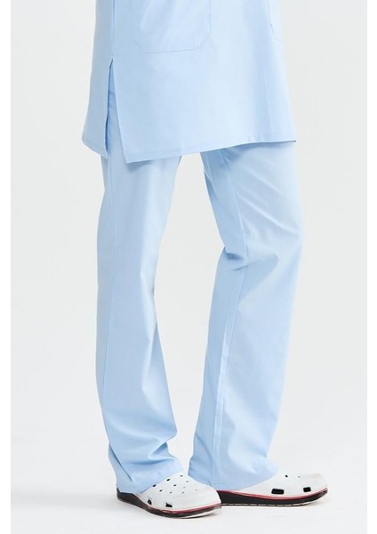 Ultralycra Modest - Likralı Doktor Hemşire Tesettür Tek Alt Forma, Buz Mavi modelleri