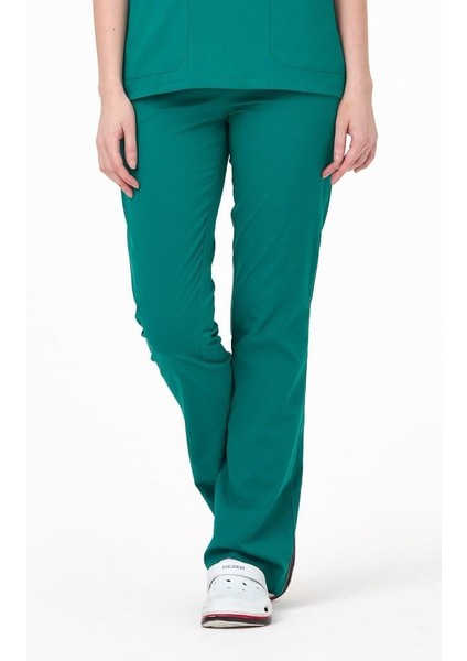 Ultralycra Spaniard - Likralı Doktor Hemşire Scrubs Tek Alt Cerrahi Forma (Kadın), Cerrahi Yeşil fiyatları