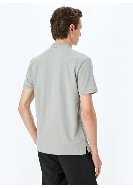 Slim Fit Kısa Kollu Pamuklu Polo Yaka Tişört fırsatları