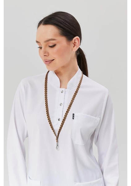 Happiness Modest - Likralı Doktor Hemşire Tesettür Tek Üst Forma, Beyaz fiyatları