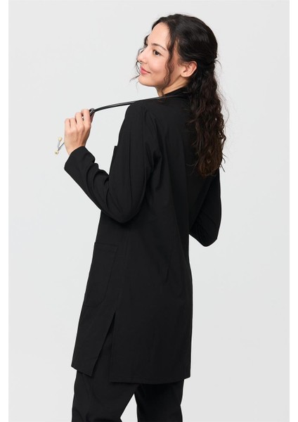 Ultralycra Modest - Likralı Doktor Hemşire Tesettür Tek Üst Forma, Siyah modelleri