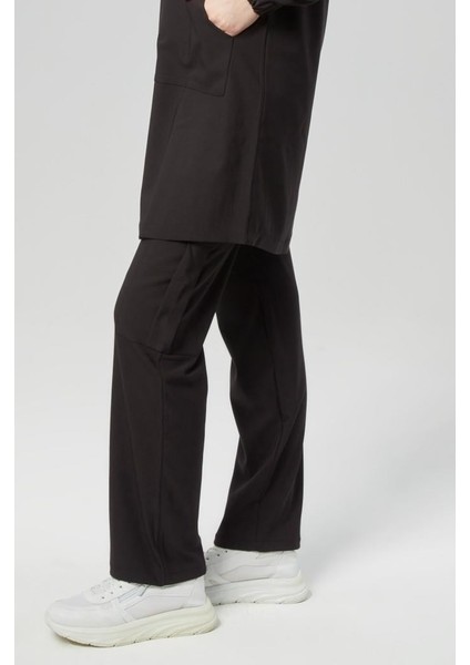 Extreme Cool Modest - Premium Çift Yön Likralı Doktor Hemşire Scrubs Tek Alt Cerrahi Forma (Kadın), Kömür fiyatları