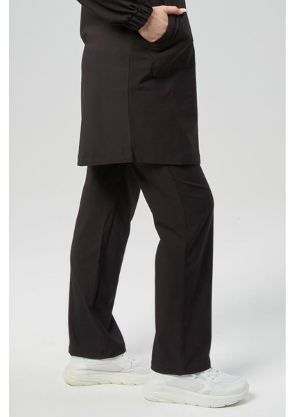 Extreme Cool Modest - Premium Çift Yön Likralı Doktor Hemşire Scrubs Tek Alt Cerrahi Forma (Kadın), Kömür modelleri