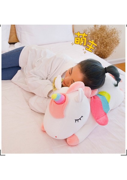 50CM Gökkuşağı Tek Boynuzlu At Midilli Peluş Bebek (Yurt Dışından)