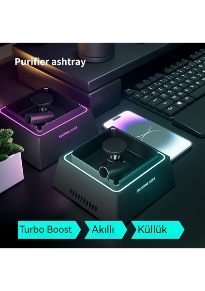 Akıllı Ev Yaratıcı Küçük Masaüstü Aromaterapi Hava Temizleme Saklama Kutusu (Yurt Dışından)