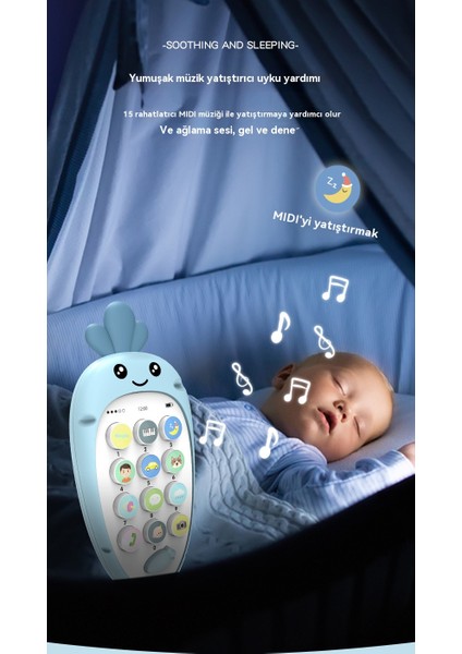 Müzik Cep Telefonu Oyuncak Bebek Isırır Simülasyon Bulmaca (Yurt Dışından)