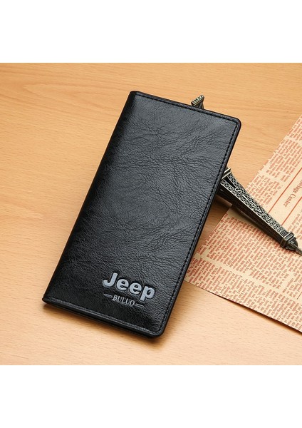 Erkek Cüzdan Cüzdan Uzun Açık Çoklu Kart (Yurt Dışından)