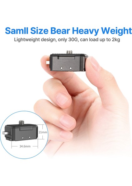 Ulanzi R072 Alüminyum Hızlı Çıkarma Montaj Adaptörü Tabanı Montaj Plakası Manyetik Aksiyon Kamera Montajı 1/4 Inç Arayüzlü (Yurt Dışından) modelleri
