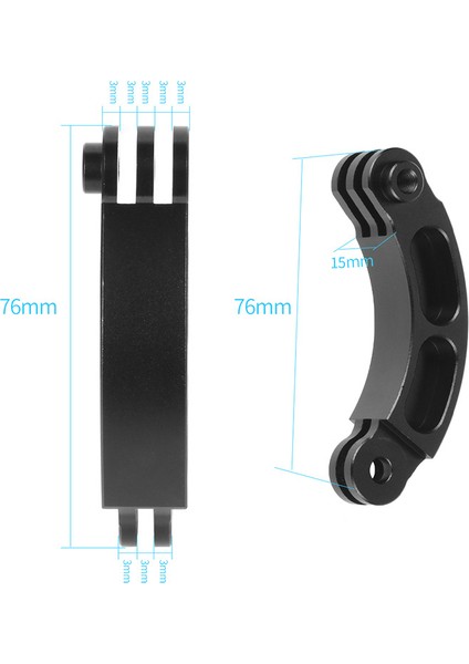 Uzatma Kolu Konektörü Dağı Kask Çene Montaj Tutucu Kayak/motosiklet Bisiklet Kaskı Gopro Hero Tüm Eylem Kamera (Yurt Dışından)
