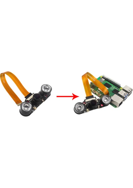Raspberry Pi 5 Kamera Için Gece Görüşlü 8mp Kamera Modülü IMX219 160 Derece Görüş Açısı Csı Arayüz Kamerası (Yurt Dışından) fiyatları