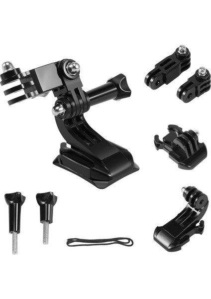Gopro Hero 5 3 4 Xiaomi Yi 4K Sjcam SJ4000 Göğüs Kemeri Taban Montajı Go Pro Kask Kitleri Için Aksiyon Kamera Aksesuarları Seti (Yurt Dışından)