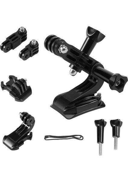 Gopro Hero 5 3 4 Xiaomi Yi 4K Sjcam SJ4000 Göğüs Kemeri Taban Montajı Go Pro Kask Kitleri Için Aksiyon Kamera Aksesuarları Seti (Yurt Dışından)