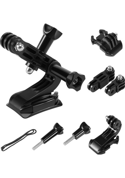 Gopro Hero 5 3 4 Xiaomi Yi 4K Sjcam SJ4000 Göğüs Kemeri Taban Montajı Go Pro Kask Kitleri Için Aksiyon Kamera Aksesuarları Seti (Yurt Dışından)