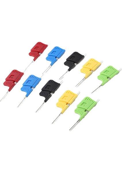 10 Adet SDK08 Test Klipsleri Jumper Kablolu Ic Test Kancası Klipsleri 40V Ultra Küçük Klips 2A Elektriksel Test Için Test Kelepçesi (Yurt Dışından)