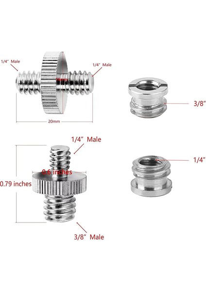 22 Adet Kamera Vida Montaj Seti 1/4 Ila 3/8 Kamera Tripod Vida Adaptörü, 1/4 Ila 1/4 Vida, Kamera Sıcak Yuva Montaj Adaptörü (Yurt Dışından) indirimleri