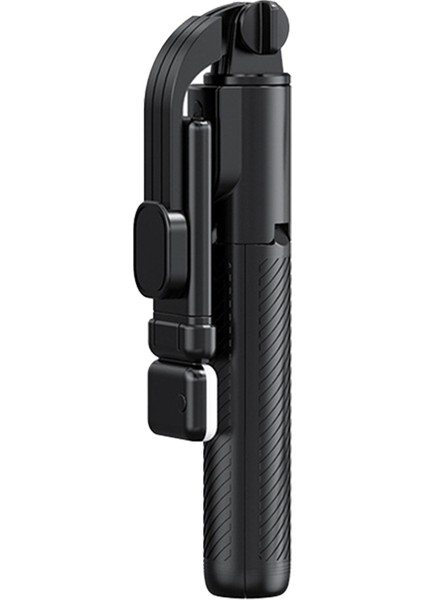 Dolgu Işığı ile Selfie Çubuğu Tripod Çıkarılabilir Kablosuz Uzaktan Kumanda Serbestçe Geri Çekilebilir Selfie Çubuğu (Siyah) (Yurt Dışından)