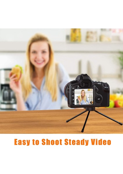 Mini Metal Tripod, 1/4 Inç Vidalı Masaüstü Tripod, Projektörler ve Tüm Kameralar Için Uygun (Yurt Dışından) fırsatları