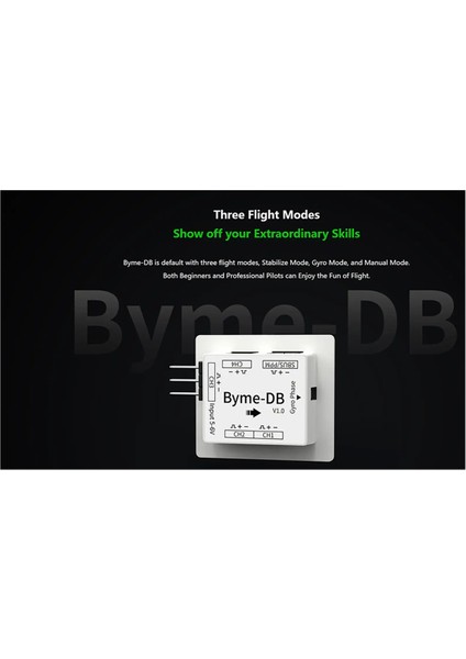 Byme-Db Sabit Kanatlı Uçuş Kontrolü Dahili Jiroskop Delta Wing Mikro-Kağıt Uçak J10 SU27 F22 (Yurt Dışından)
