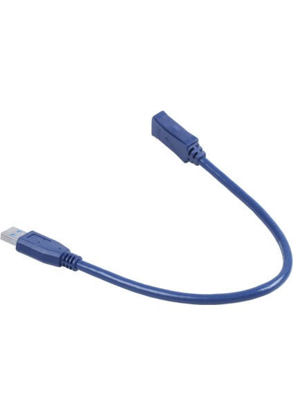 Mavi USB 3.0 Erkek - Erkek F/m Tip A Konnektör Uzatma Kablosu 30CM (Yurt Dışından)