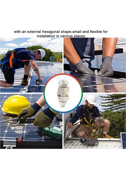 2 Adet Bakır Topraklama Klipsleri Güneş Paneli Topraklama Pabucu Kablo Klipsleri 6 Awg ve 8 Awg Kabloya Topraklama Bağlantıları Yapmak Için (Yurt Dışından)